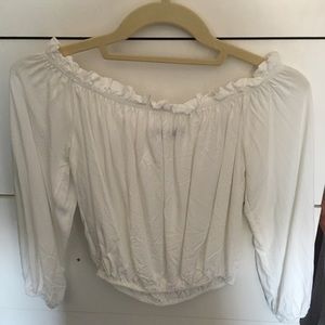 Brandy Melville off the shoulder top white